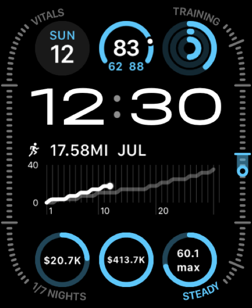Jetpack Ultra on Apple Watch Ultra with complications